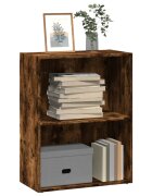 vidaXL Библиотека опушен дъб 60x30x77 см инженерно дърво