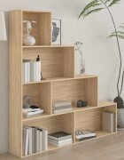 vidaXL Библиотека/параван дъб сонома 155x24x160 см инженерно дърво
