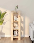 vidaXL Библиотека/разделител за стая 41x35x125 см бор масив