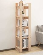 vidaXL Библиотека/разделител за стая 41x35x160 см бор масив