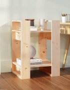 vidaXL Библиотека/разделител за стая 41x35x57 см бор масив
