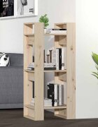 vidaXL Библиотека/разделител за стая 41x35x91 см бор масив