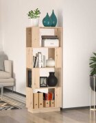 vidaXL Библиотека/разделител за стая 51x25x132 см бор масив