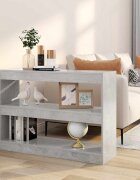 vidaXL Библиотека/разделител за стая бетонно сива 100x30x72 см