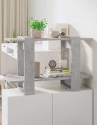 vidaXL Библиотека/разделител за стая бетонно сива 80x30x51 см