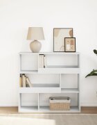 vidaXL Библиотека/разделител за стая бяла 100x33x945 см