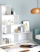 vidaXL Библиотека/разделител за стая бяла 155x24x160 см ПДЧ