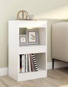 vidaXL Библиотека/разделител за стая бяла 40x30x72 см