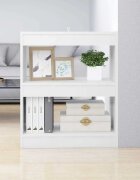 vidaXL Библиотека/разделител за стая бяла 60x30x72 см