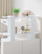 vidaXL Библиотека/разделител за стая бяла 80x30x51 см
