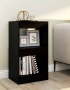 vidaXL Библиотека/разделител за стая черна 40x30x72 см