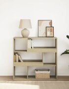 vidaXL Библиотека/разделител за стая дъб сонома 100x33x945 см