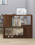 vidaXL Библиотека/разделител за стая кафяв дъб 80x24x63 см