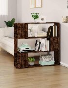 vidaXL Библиотека/разделител за стая опушен дъб 100x24x94 см