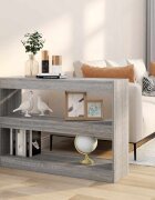 vidaXL Библиотека/разделител за стая сив сонома 100x30x72 см