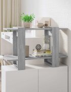 vidaXL Библиотека/разделител за стая сив сонома 80x30x51 см