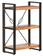 vidaXL Библиотека с 3 рафта 60x30x80 см акация масив