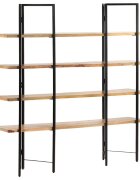 vidaXL Библиотека с 4 нива 160x35x160 см манго масив