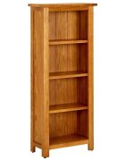 vidaXL Библиотека с 4 рафта 45x22x110 см дъбов масив