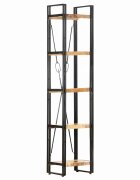 vidaXL Библиотека с 5 рафта 40x30x180 см манго масив