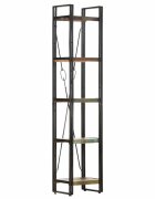 vidaXL Библиотека с 5 рафта 40x30x180 см регенерирано дърво масив