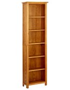 vidaXL Библиотека с 6 рафта 52x22x180 см дъбов масив