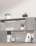 vidaXL Библиотека сив сонома 100x24x63 см инженерно дърво