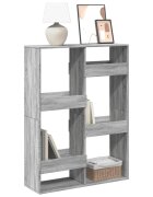 vidaXL Библиотека сив сонома 100x33x135 см инженерно дърво