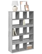 vidaXL Библиотека сив сонома 100x33x1565 см инженерно дърво