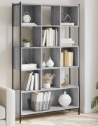 vidaXL Библиотека сив сонома 102x28x172 см инженерно дърво