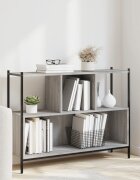 vidaXL Библиотека сив сонома 102x28x775 см инженерно дърво