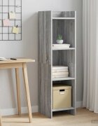 vidaXL Библиотека Сив Сонома 30 x 30 x 111 см Инженерна дървесина