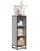 vidaXL Библиотека сив сонома 335x33x1075 см инженерно дърво