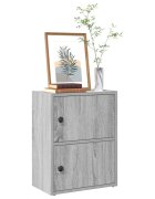 vidaXL Библиотека сив сонома 40x24x52 см инженерно дърво