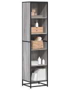 vidaXL Библиотека сив сонома 40x35x1705 см инженерно дърво