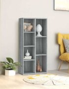 vidaXL Библиотека сив сонома 50x25x106 см