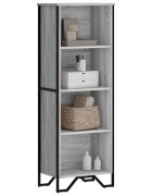 vidaXL Библиотека сив сонома 50x31x1375 см инженерно дърво