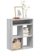 vidaXL Библиотека сив сонома 66x31x80 см инженерно дърво