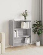 vidaXL Библиотека сив сонома 695x325x90 см инженерно дърво