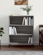 vidaXL Библиотека сив сонома 695x325x90 см инженерно дърво