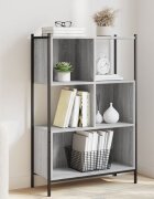 vidaXL Библиотека сив сонома 72x28x109 см инженерно дърво