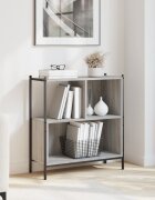 vidaXL Библиотека сив сонома 72x28x775 см инженерно дърво