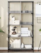 vidaXL Библиотека сив сонома 785x33x153 см инженерно дърво