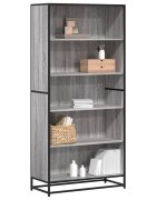 vidaXL Библиотека сив сонома 805x35x1705 см инженерно дърво