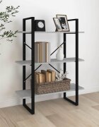 vidaXL Библиотека сив сонома 80x30x105 см инженерно дърво