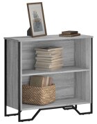 vidaXL Библиотека сив сонома 80x31x745 см инженерно дърво