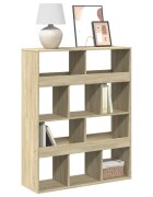 vidaXL Библиотека сонома дъб 100x33x1255 см инженерно дърво