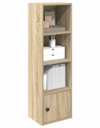 vidaXL Библиотека сонома дъб 31x24x102 см инженерно дърво