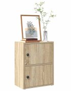 vidaXL Библиотека сонома дъб 40x24x52 см инженерно дърво