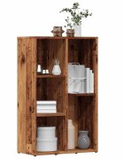 vidaXL Библиотека старо дърво 50x25x80 см инженерно дърво